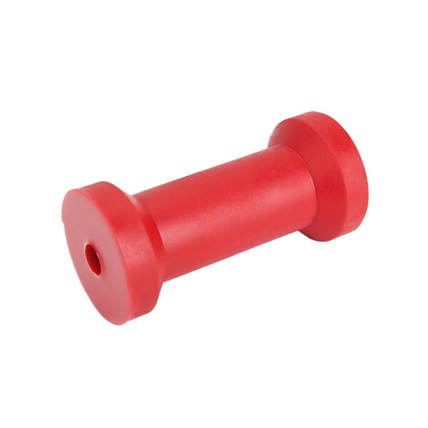 Poly Soft Roller 4" keel roller 17mm Bore Red