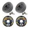 10" Electric Trailer Brake Kit Drum and Backing Plate Caravan Set