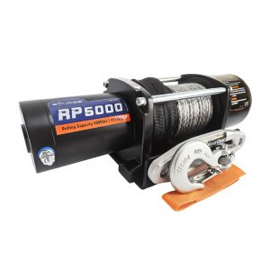 Electric Winch 5000lbs (2268kg) 12V 136:1 Gear Ratio Synthetic Rope