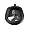 T Lock Whale Tail Chrome Handle with Black Housing