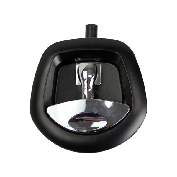 T Lock Whale Tail Chrome Handle with Black Housing