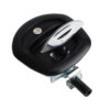 T Lock Whale Tail Chrome Handle with Black Housing